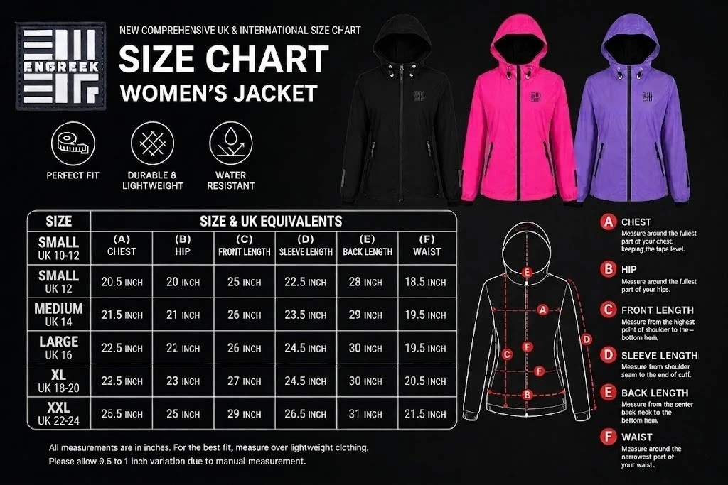 Custom Women's Running Jacket | Lightweight Windbreaker | Engreek